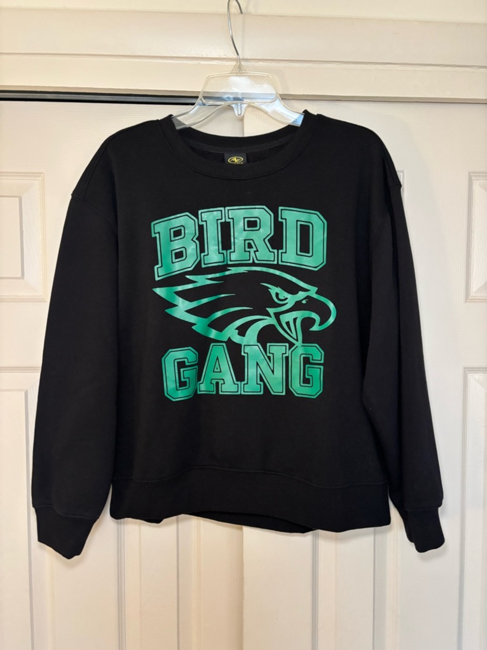 Black Philadelphia Eagles 'Bird Gang' Graphic Crewneck Sweater
